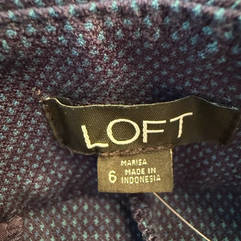 LOFT Marisa navy pants, NWT - Picture 5 of 14